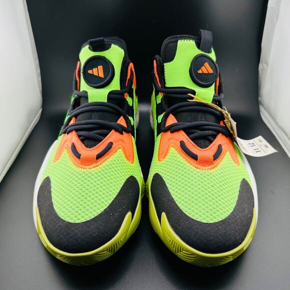 Adidas BYW Select Basketball Shoes Solar Green Impact Orange Core IG4948 Sz 11 - Picture 3 of 9